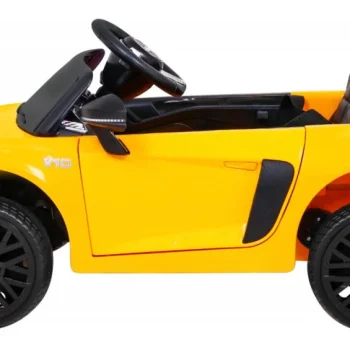 Audi R8 Dječja Kolica Na Baterije žuta + Daljinski Upravljač 4