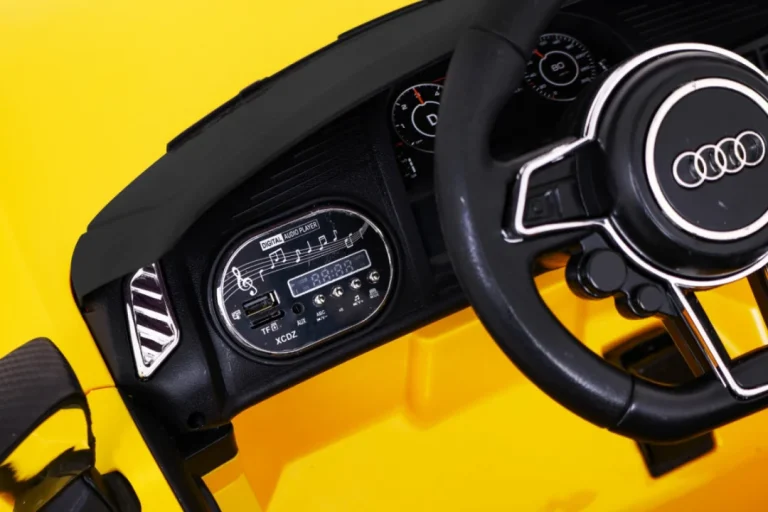 Audi R8 Dječja Kolica Na Baterije žuta + Daljinski Upravljač 6