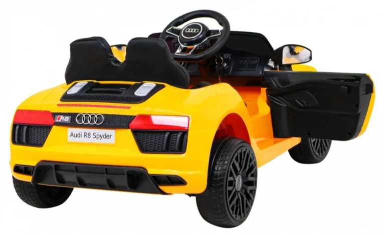 Audi R8 Dječja Kolica Na Baterije žuta + Daljinski Upravljač 8