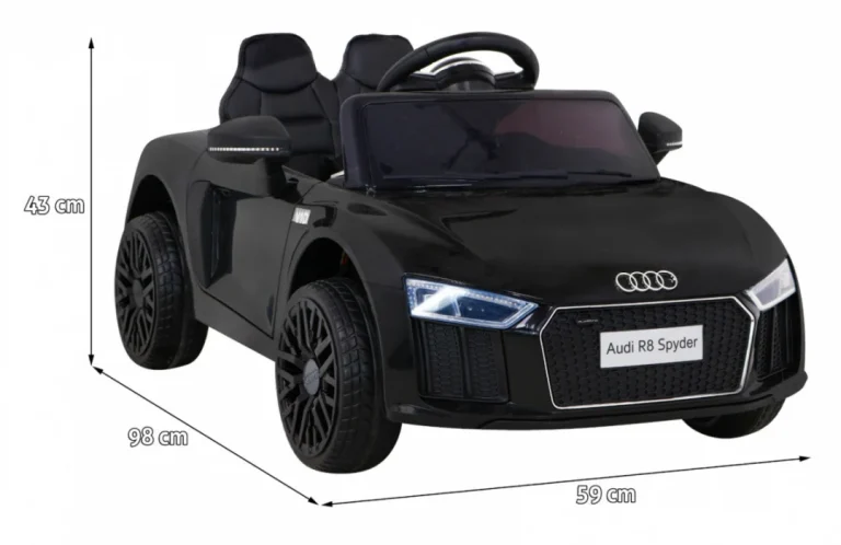 Audi R8 Dječji Automobil Na Akumulator, Crni Auto Na Akumulator 2