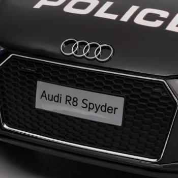 Audi R8 Policijski Automobil Na Akumulator Za Djecu + Daljinski Upravljač + Eva + Spori Start, Crna 11