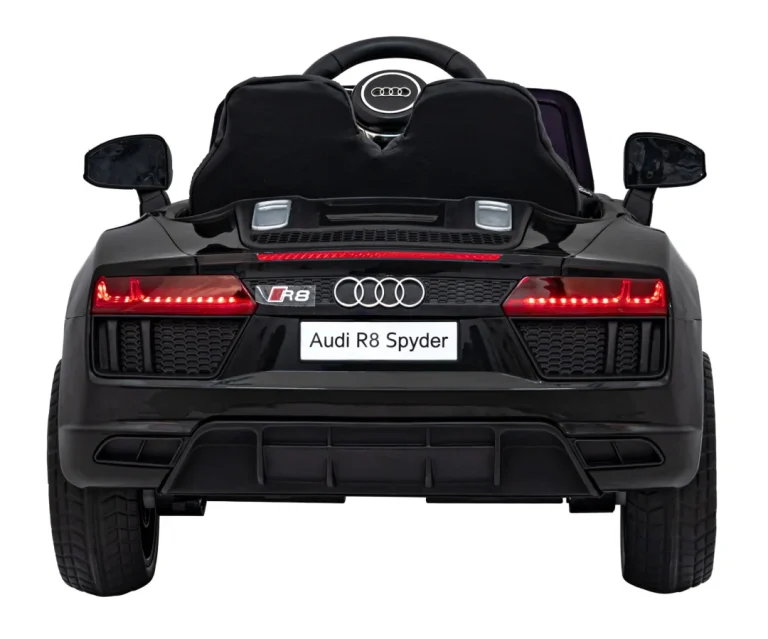 Audi R8 Policijski Automobil Na Akumulator Za Djecu + Daljinski Upravljač + Eva + Spori Start, Crna 14