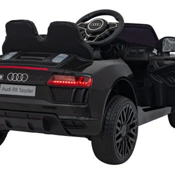 Audi R8 Policijski Automobil Na Akumulator Za Djecu + Daljinski Upravljač + Eva + Spori Start, Crna 16