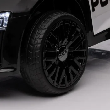 Audi R8 Policijski Automobil Na Akumulator Za Djecu + Daljinski Upravljač + Eva + Spori Start, Crna 17