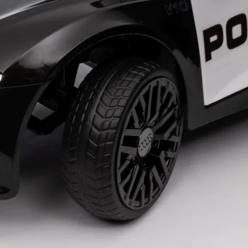 Audi R8 Policijski Automobil Na Akumulator Za Djecu + Daljinski Upravljač + Eva + Spori Start, Crna 19