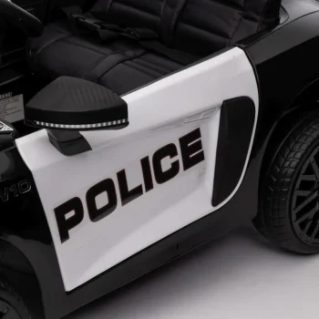 Audi R8 Policijski Automobil Na Akumulator Za Djecu + Daljinski Upravljač + Eva + Spori Start, Crna 21