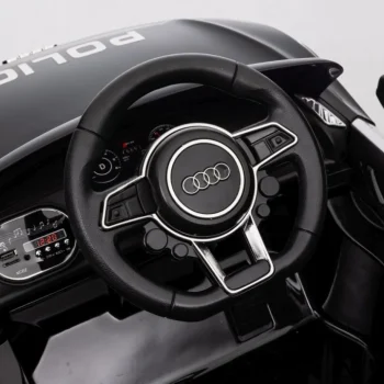 Audi R8 Policijski Automobil Na Akumulator Za Djecu + Daljinski Upravljač + Eva + Spori Start, Crna 27