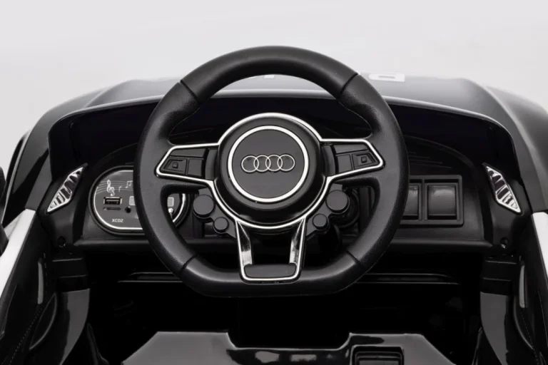 Audi R8 Policijski Automobil Na Akumulator Za Djecu + Daljinski Upravljač + Eva + Spori Start, Crna 29
