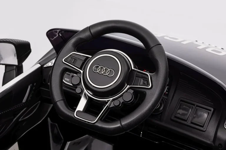 Audi R8 Policijski Automobil Na Akumulator Za Djecu + Daljinski Upravljač + Eva + Spori Start, Crna 31
