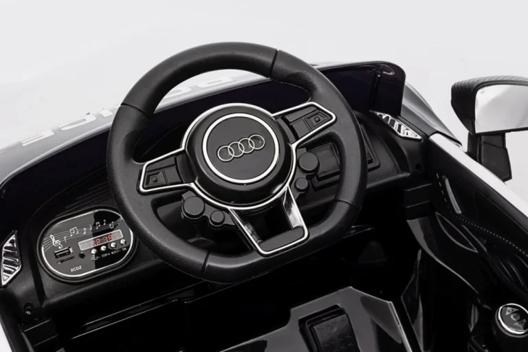 Audi R8 Policijski Automobil Na Akumulator Za Djecu + Daljinski Upravljač + Eva + Spori Start, Crna 33