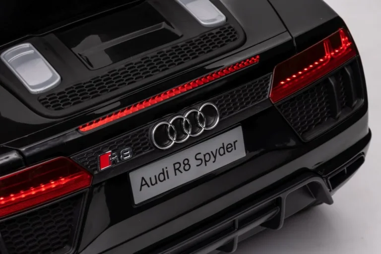 Audi R8 Policijski Automobil Na Akumulator Za Djecu + Daljinski Upravljač + Eva + Spori Start, Crna 47