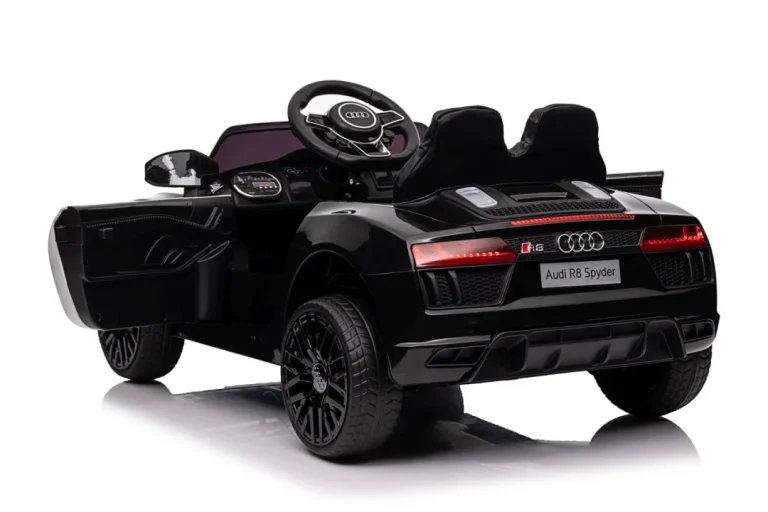 Audi R8 Policijski Automobil Na Akumulator Za Djecu + Daljinski Upravljač + Eva + Spori Start, Crna 76