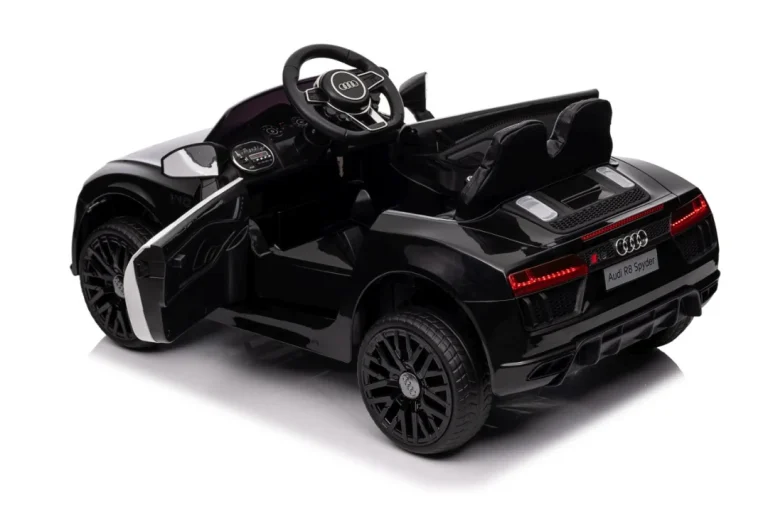 Audi R8 Policijski Automobil Na Akumulator Za Djecu + Daljinski Upravljač + Eva + Spori Start, Crna 81