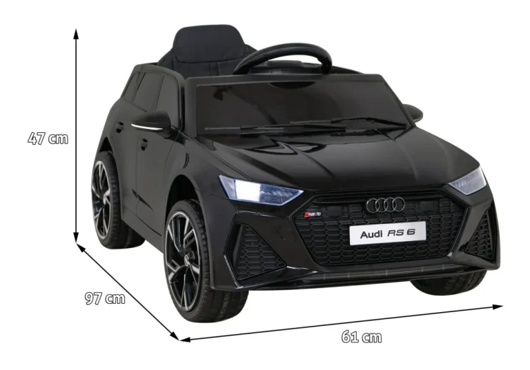 Audi Rs 6 Električni Auto Na Akumulator, Crni 2