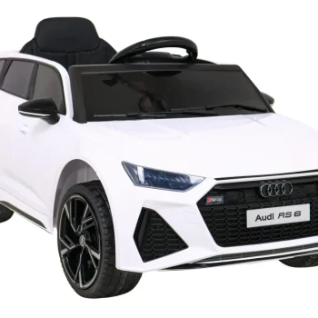 Audi Rs 6 Električni Automobil Za Djecu Bijeli + Daljinski Upravljač + Eva Kotači + Spori, Bijela 10