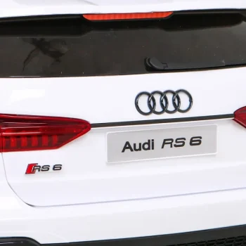 Audi Rs 6 Električni Automobil Za Djecu Bijeli + Daljinski Upravljač + Eva Kotači + Spori, Bijela 12