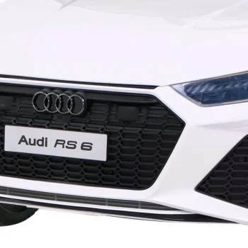 Audi Rs 6 Električni Automobil Za Djecu Bijeli + Daljinski Upravljač + Eva Kotači + Spori, Bijela 13