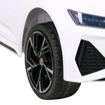 Audi Rs 6 Električni Automobil Za Djecu Bijeli + Daljinski Upravljač + Eva Kotači + Spori, Bijela 14