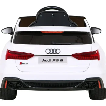 Audi Rs 6 Električni Automobil Za Djecu Bijeli + Daljinski Upravljač + Eva Kotači + Spori, Bijela 6
