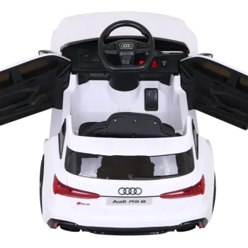 Audi Rs 6 Električni Automobil Za Djecu Bijeli + Daljinski Upravljač + Eva Kotači + Spori, Bijela 7