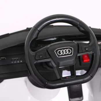 Audi Rs 6 Električni Automobil Za Djecu Bijeli + Daljinski Upravljač + Eva Kotači + Spori, Bijela 8