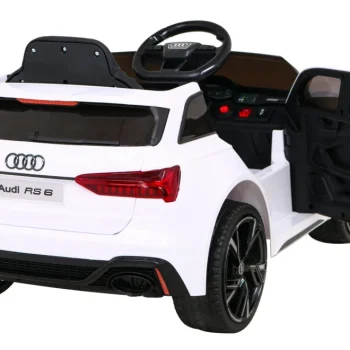 Audi Rs 6 Električni Automobil Za Djecu Bijeli + Daljinski Upravljač + Eva Kotači + Spori, Bijela 9