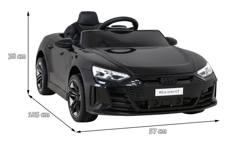 Audi Rs E Tron Gt Crna Baterija + Daljinski Upravljač + 4x4 Pogon + Mp3 Radio + Led + Eva 2
