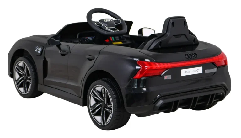 Audi Rs E Tron Gt Crna Baterija + Daljinski Upravljač + 4x4 Pogon + Mp3 Radio + Led + Eva 5