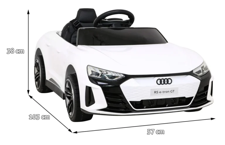 Audi Rs E Tron Gt Na Baterije Bijeli + Daljinski Upravljač + 4x4 Pogon + Mp3 Radio + Led, Bijela 2