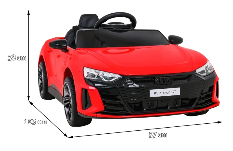 Audi Rs E Tron Gt Na Baterije Crveni + Daljinski Upravljač + 4x4 Pogon + Mp3 Radio + Led, Crvena 2