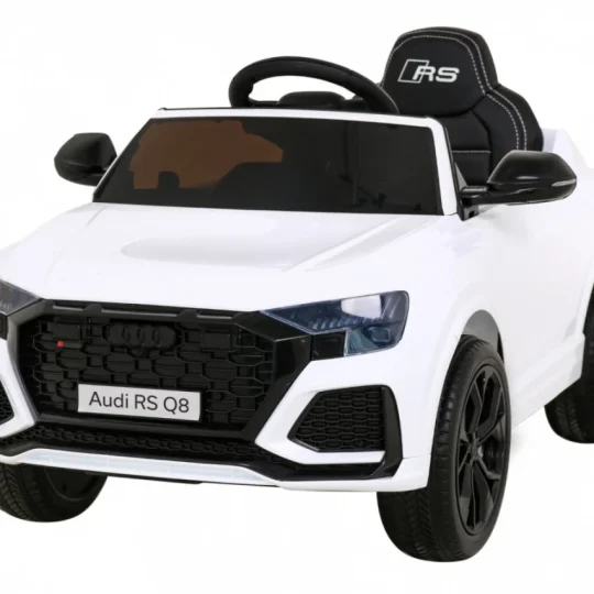Audi Rs Q8 Automobil Na Baterije Bijeli + Daljinski Upravljač + Sporo Paljenje + Eva + Led, Bijela 1