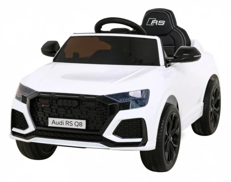 Audi Rs Q8 Automobil Na Baterije Bijeli + Daljinski Upravljač + Sporo Paljenje + Eva + Led, Bijela 1