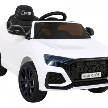 Audi Rs Q8 Automobil Na Baterije Bijeli + Daljinski Upravljač + Sporo Paljenje + Eva + Led, Bijela 10