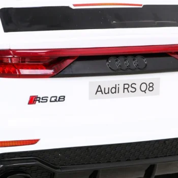 Audi Rs Q8 Automobil Na Baterije Bijeli + Daljinski Upravljač + Sporo Paljenje + Eva + Led, Bijela 13