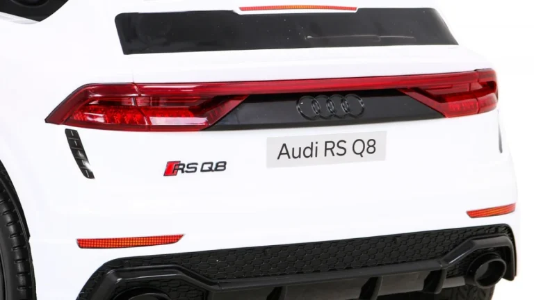 Audi Rs Q8 Automobil Na Baterije Bijeli + Daljinski Upravljač + Sporo Paljenje + Eva + Led, Bijela 13