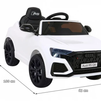 Audi Rs Q8 Automobil Na Baterije Bijeli + Daljinski Upravljač + Sporo Paljenje + Eva + Led, Bijela 2