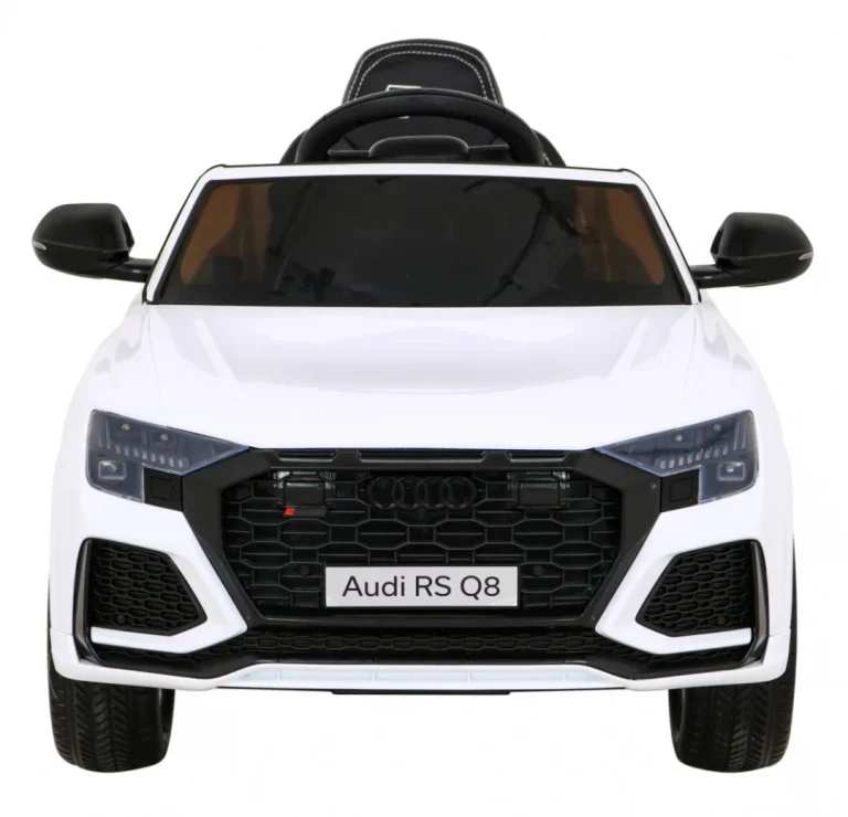 Audi Rs Q8 Automobil Na Baterije Bijeli + Daljinski Upravljač + Sporo Paljenje + Eva + Led, Bijela 3