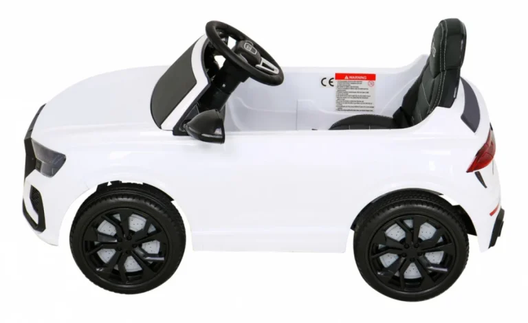 Audi Rs Q8 Automobil Na Baterije Bijeli + Daljinski Upravljač + Sporo Paljenje + Eva + Led, Bijela 4