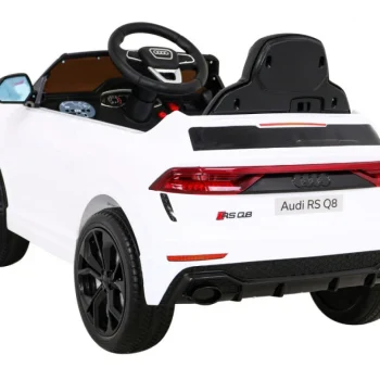 Audi Rs Q8 Automobil Na Baterije Bijeli + Daljinski Upravljač + Sporo Paljenje + Eva + Led, Bijela 5