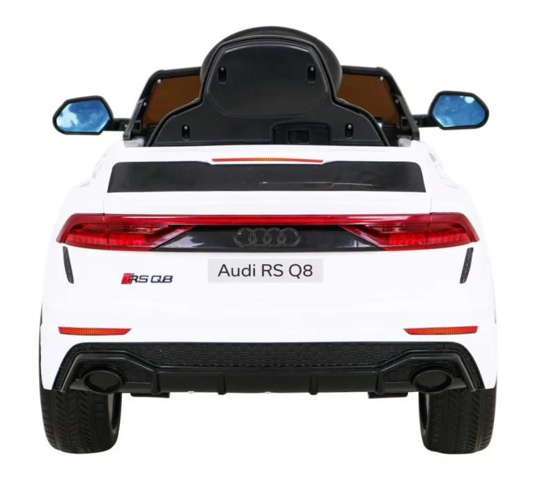 Audi Rs Q8 Automobil Na Baterije Bijeli + Daljinski Upravljač + Sporo Paljenje + Eva + Led, Bijela 6