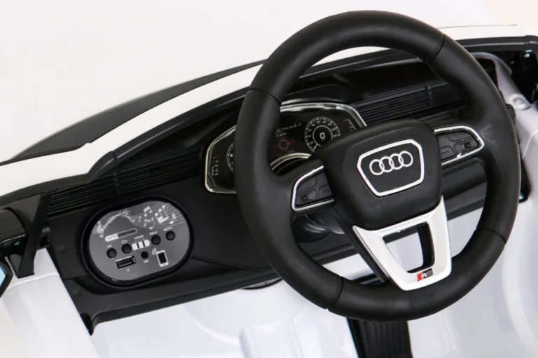 Audi Rs Q8 Automobil Na Baterije Bijeli + Daljinski Upravljač + Sporo Paljenje + Eva + Led, Bijela 7