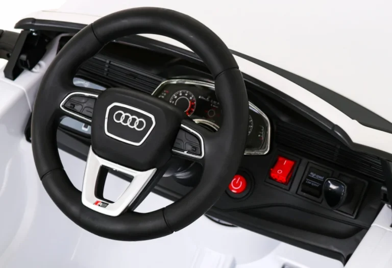 Audi Rs Q8 Automobil Na Baterije Bijeli + Daljinski Upravljač + Sporo Paljenje + Eva + Led, Bijela 8