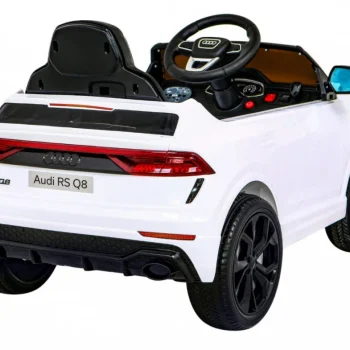 Audi Rs Q8 Automobil Na Baterije Bijeli + Daljinski Upravljač + Sporo Paljenje + Eva + Led, Bijela 9