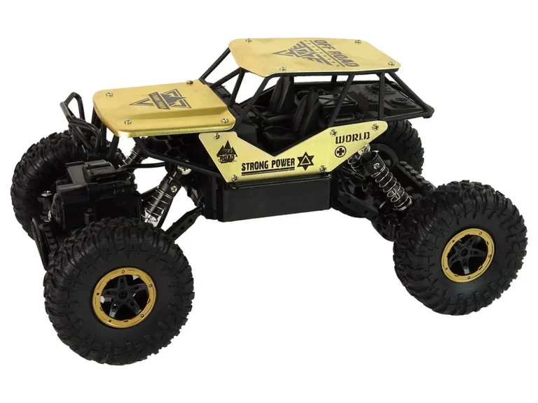 Auto Rc Visoki Kotači 1:18 Plastika Crno Zlatni 2