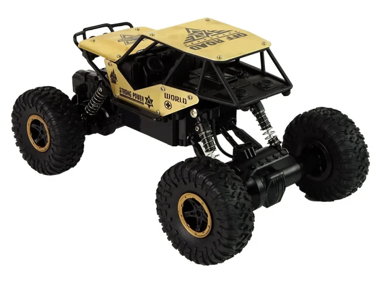 Auto Rc Visoki Kotači 1:18 Plastika Crno Zlatni 3