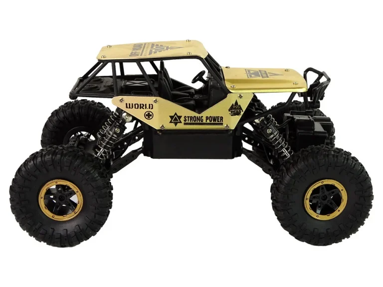 Auto Rc Visoki Kotači 1:18 Plastika Crno Zlatni 5