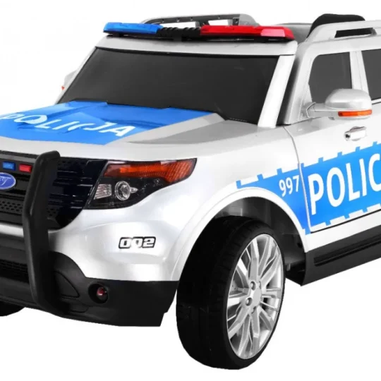 Auto Suv Policijski Na Baterije Za Djecu + Sirene + Svjetla + Megafon + Daljinski Upravljač 1