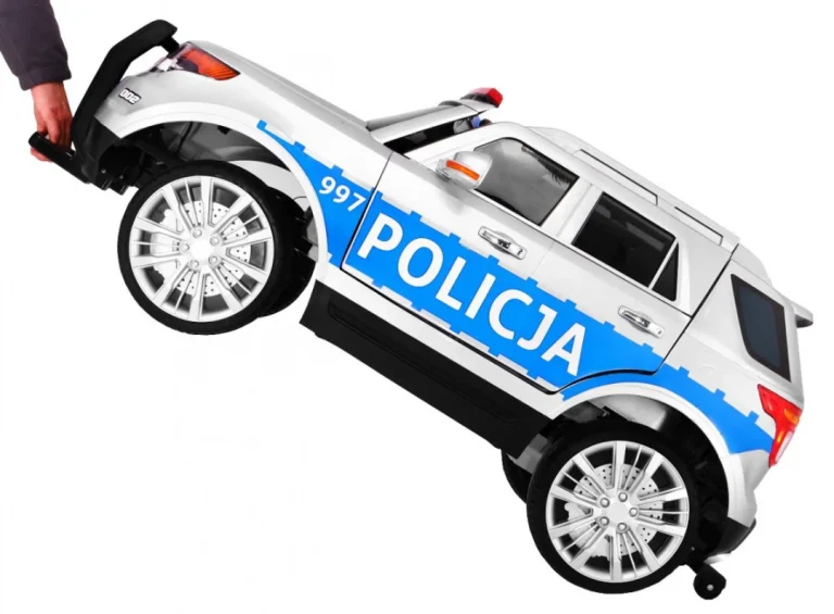 Auto Suv Policijski Na Baterije Za Djecu + Sirene + Svjetla + Megafon + Daljinski Upravljač 10