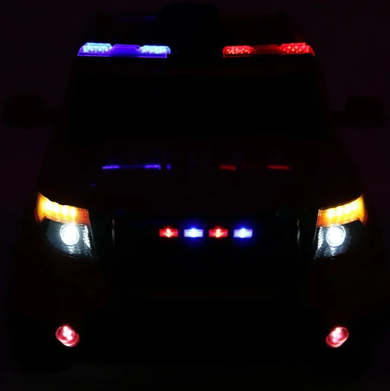 Auto Suv Policijski Na Baterije Za Djecu + Sirene + Svjetla + Megafon + Daljinski Upravljač 11