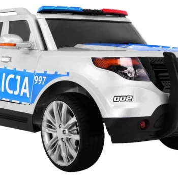Auto Suv Policijski Na Baterije Za Djecu + Sirene + Svjetla + Megafon + Daljinski Upravljač 4